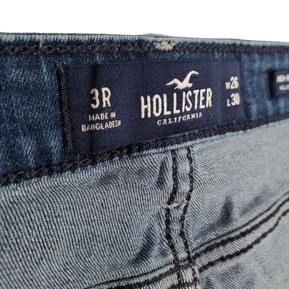 Hollister Juniors Size 3R Jeans High Rise Super Skinny Classic Stretch W26 L30 - Picture 7 of 10